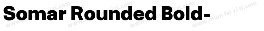 Somar Rounded Bold字体转换